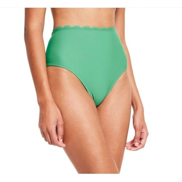 Rhode High Rise Medium Coverage Swim Bikini Bottom Size XXL Green - Picture 2 of 13